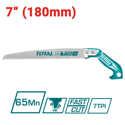 Cưa cành cầm tay lưỡi thẳng 7" Total THT5113006