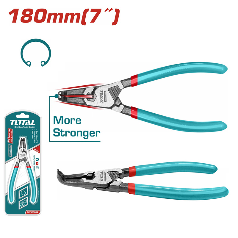 Kềm mở trong phe đầu cong 180mm Total THTJ21804