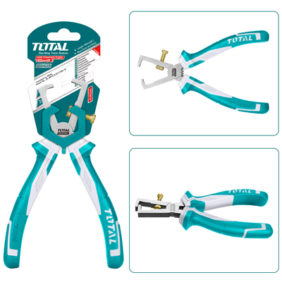 Kìm tuốt dây 6" Total THT25616