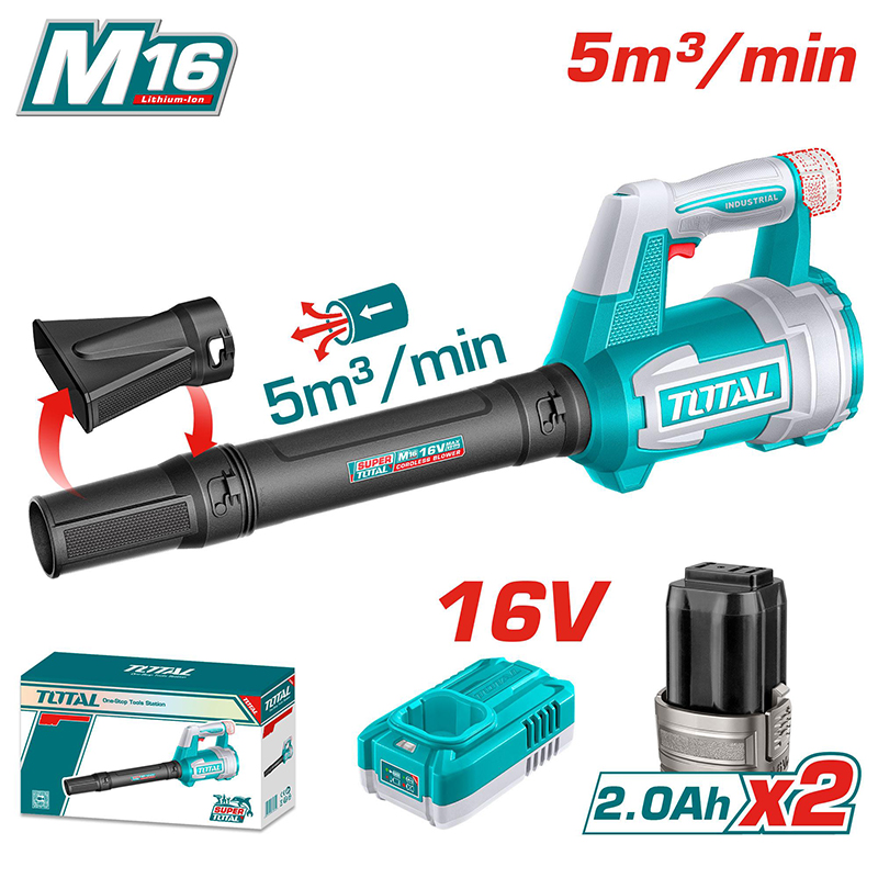 Máy thổi lá dùng pin 16V Total TABLI168082