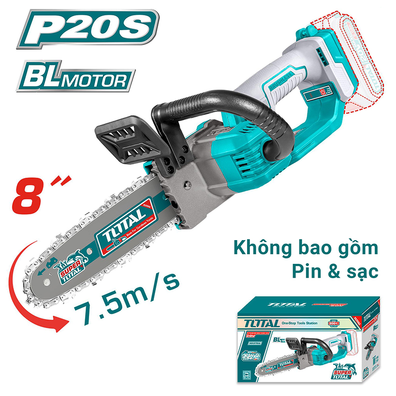 Thân máy cưa xích dùng pin 20V Total TGSLI2085