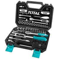 Bộ tuýp 45 chi tiết 1/4' Total THT141451