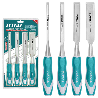 Bộ mũi đục gỗ 4 chi tiết Total THT41K0401