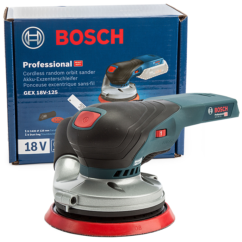 Máy chà nhám rung tròn dùng pin Bosch GEX 18V-125