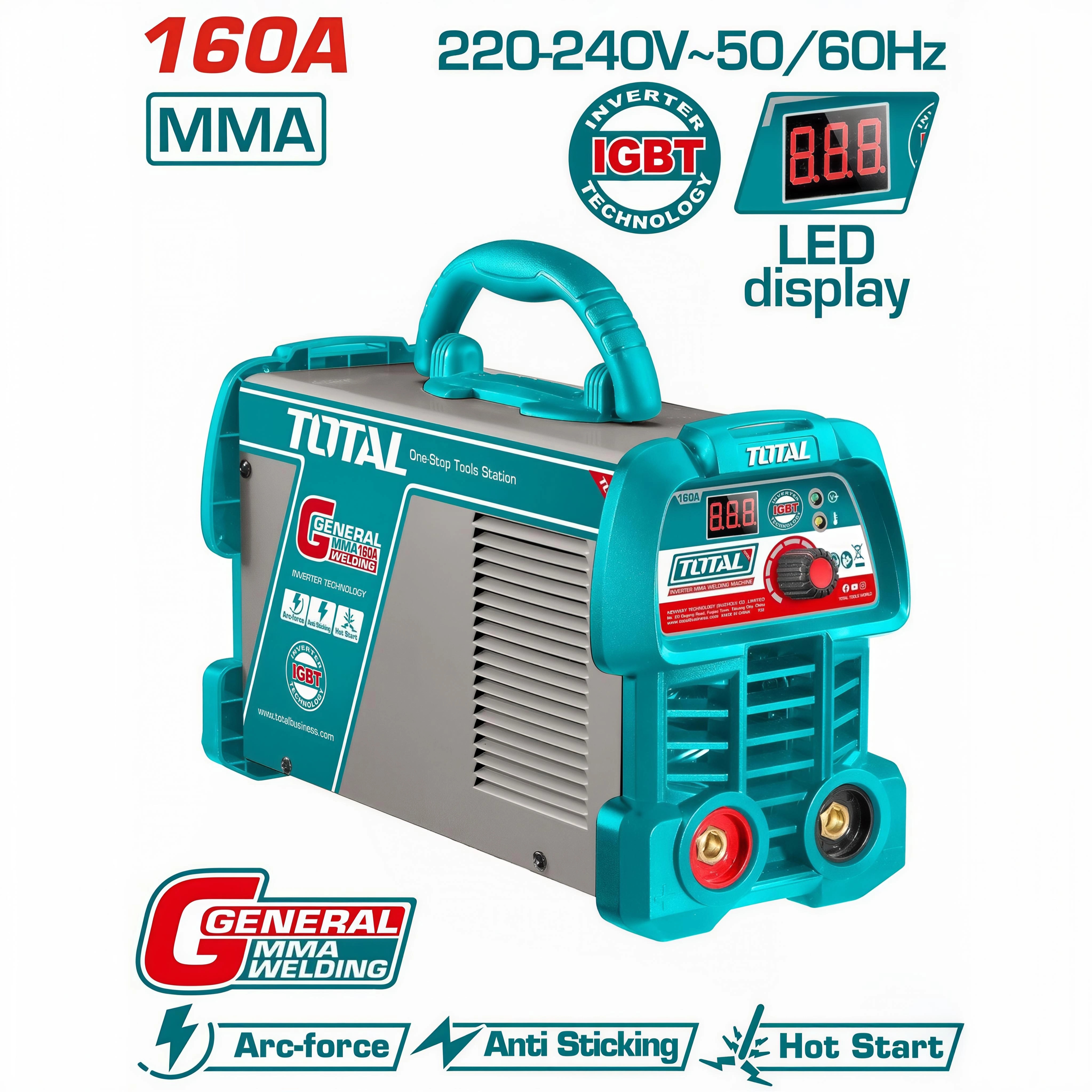 Máy hàn điện tử Inverter MMA 160A/78V Total TW216059