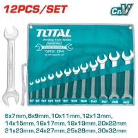 Bộ cờ lê hai đầu miệng 12 chi tiết 6-32mm Total THT1023121