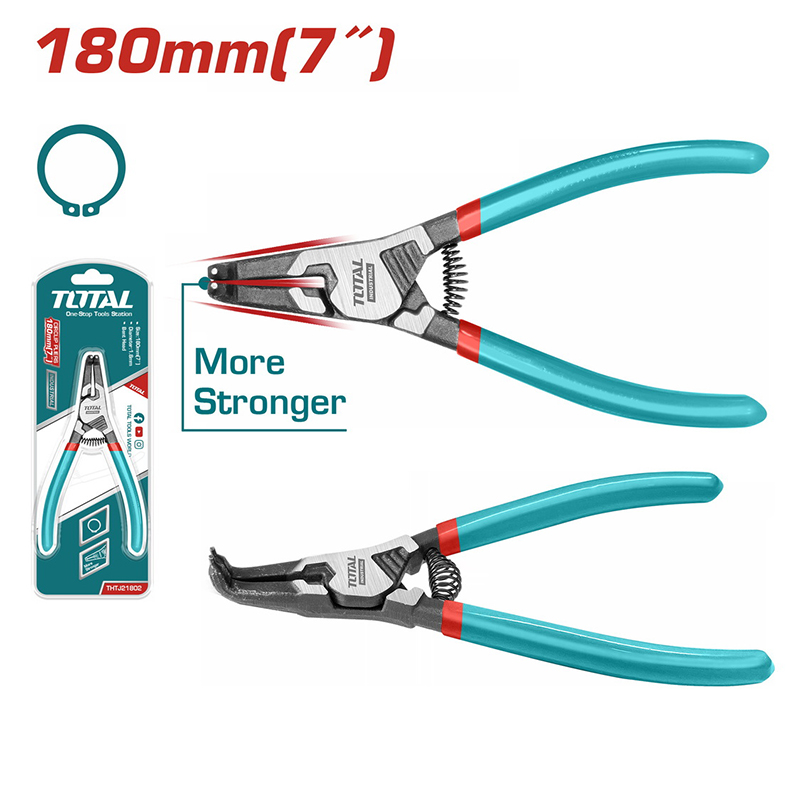 Kềm mở phe ngoài đầu cong 180mm Total THTJ21802