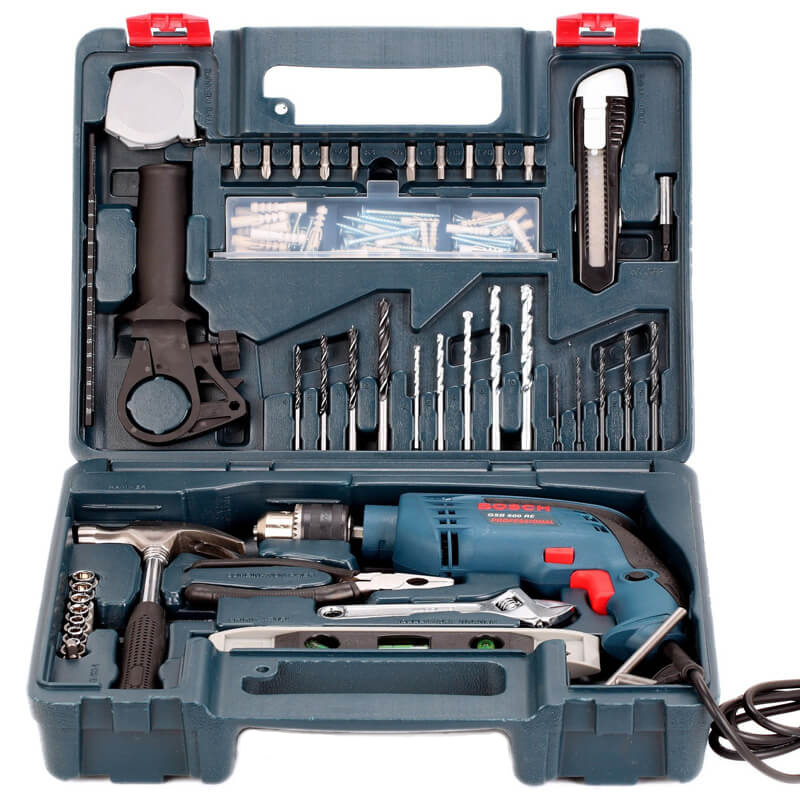 Máy khoan động lực Bosch GSB 550 SET (Vali 100 món)