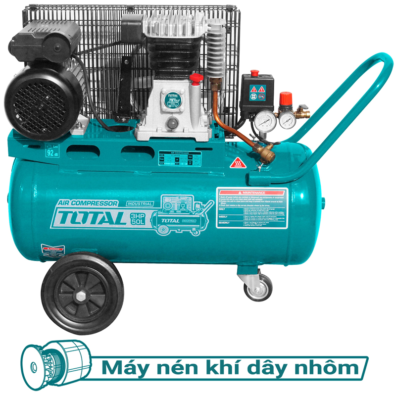 Máy nén khí 50L dây curoa 3HP Total TC1300506