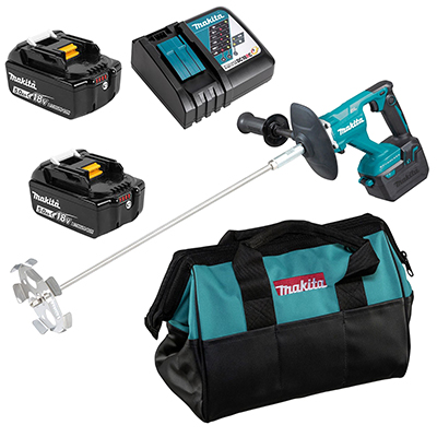 Máy trộn sơn dùng pin 18V Makita DUT130RTE