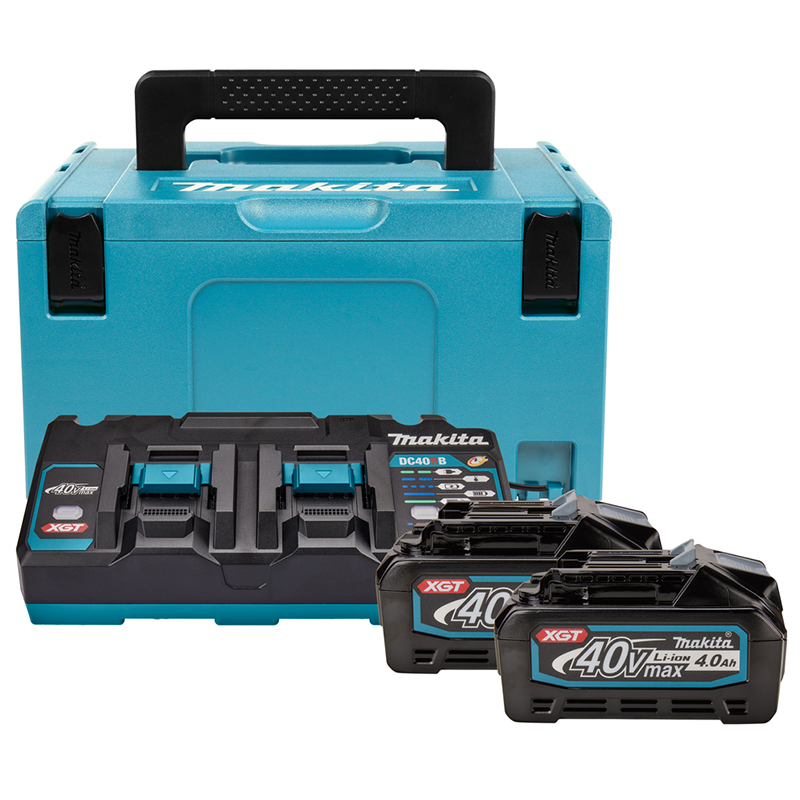 Bộ pin sạc Makita 191U00-8 (BL4040x2+DC40RB+MAKPAC)