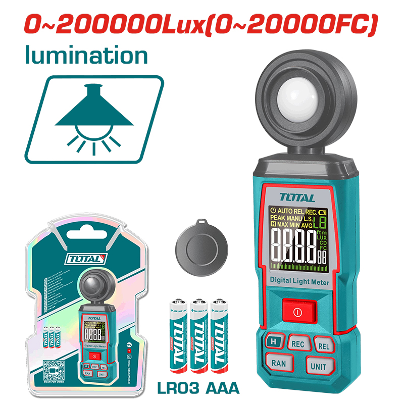 Máy đo cường độ ánh sáng Total TETLU031