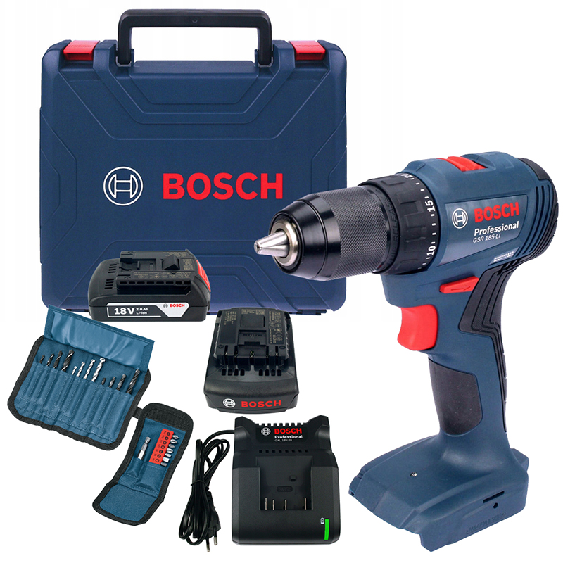 Máy khoan pin 18V Bosch GSR 185-LI (2 pin)