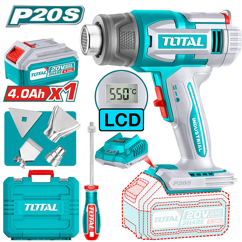 Máy thổi nhiệt dùng pin 20V Total TBLI20035