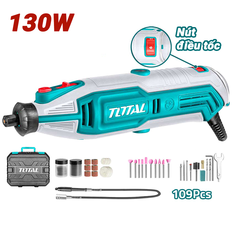 Bộ máy mài khuôn mini 130W Total TG513326