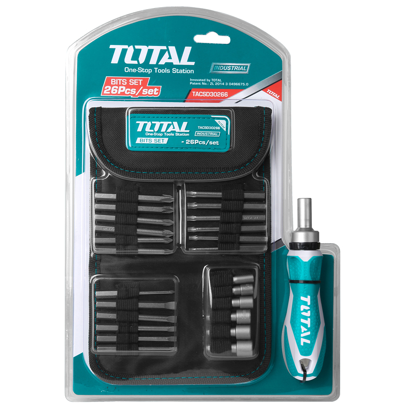 Bộ mũi vít 26 chi tiết Total TACSD30266