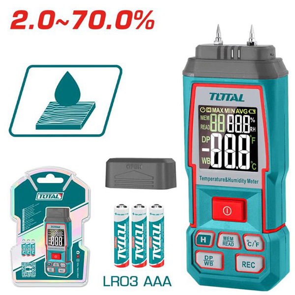 Máy đo độ ẩm gỗ Total TETWM031