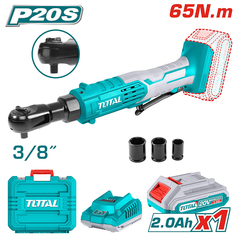 Máy siết bu lông góc dùng pin 20V Total TDRLI2060152