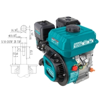 Động cơ nổ dùng xăng 6.5HP Total TGEN1682