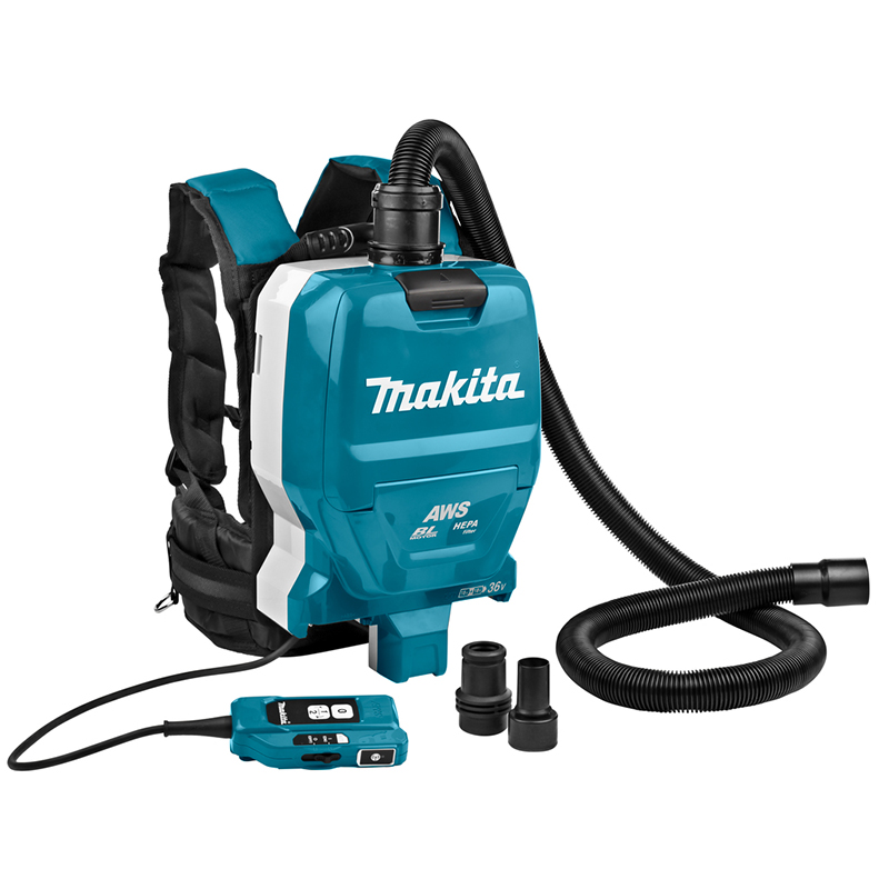 Máy hút bụi đeo vai dùng pin 18Vx2 Makita DVC265ZX (HEPA/AWS/BL)