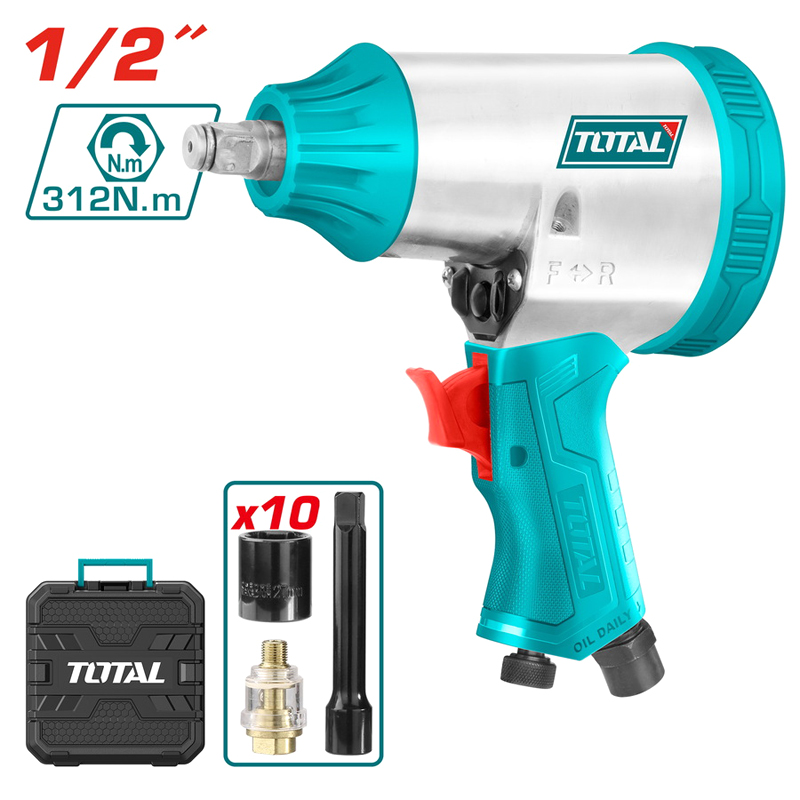 Máy vặn bu lông dùng khí nén 1/2' Total TAT41125