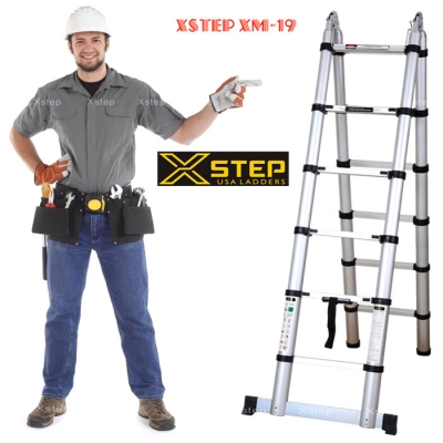 Hình ảnh thang nhôm rút chữ A Xstep XM-19