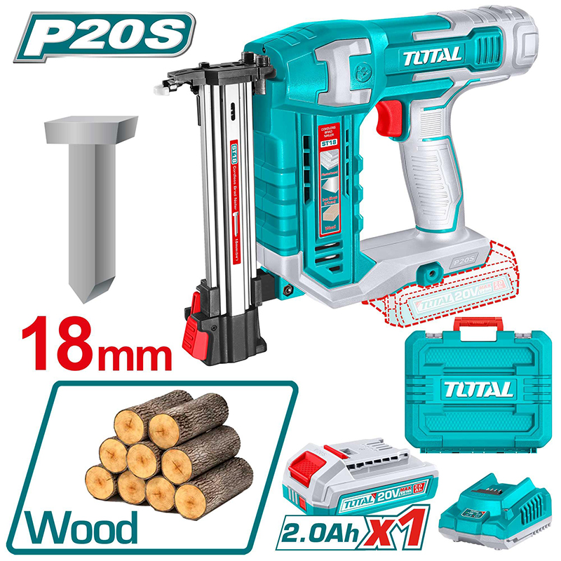Máy bắn đinh bê tông 18mm dùng pin 20V Total TCSTLI3808