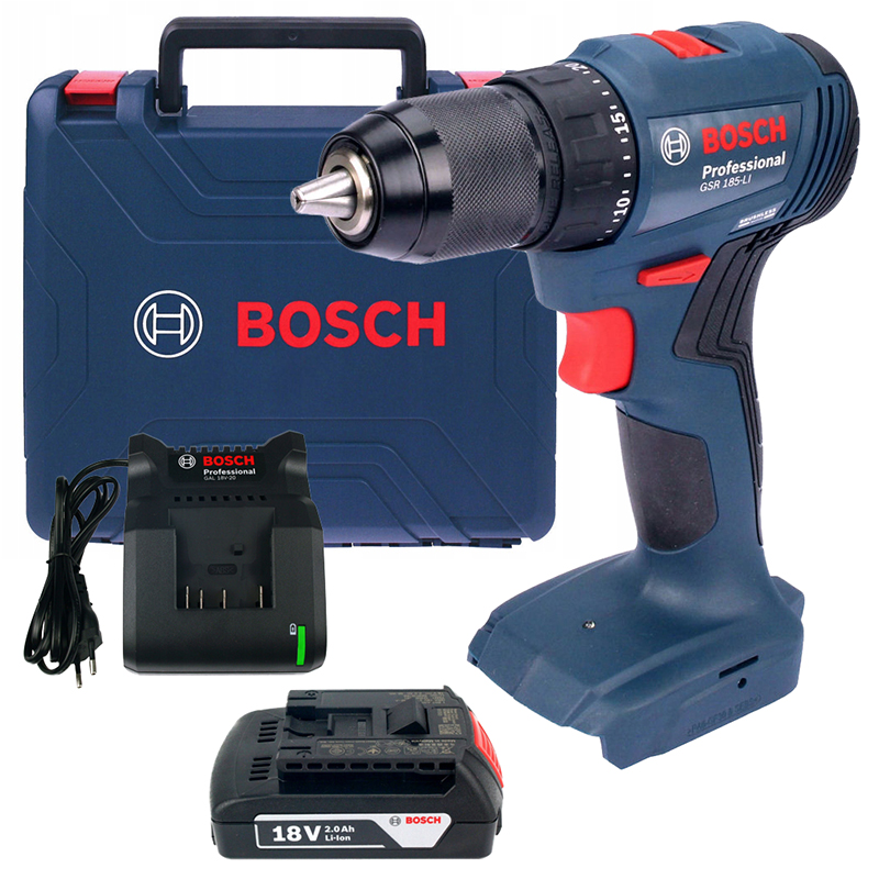 Máy khoan pin 18V Bosch GSR 185-LI (1 pin)