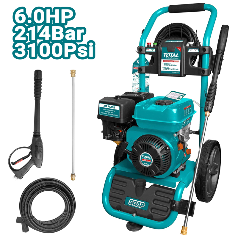 Máy xịt rửa xe dùng xăng 6HP Total TGT250105