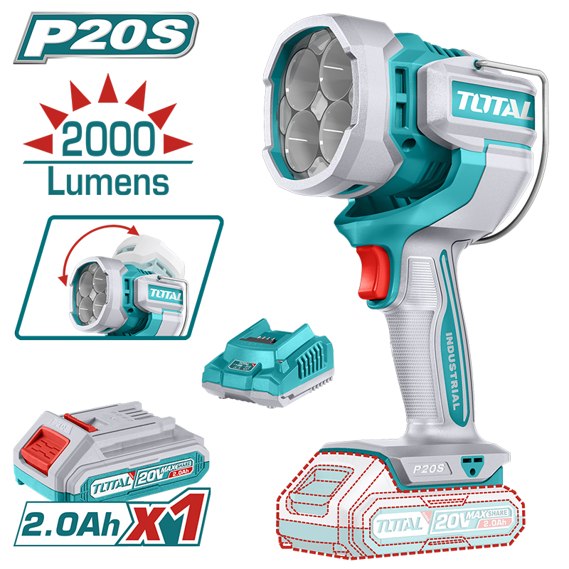Đèn làm việc dùng pin 20V Total TWLI20881