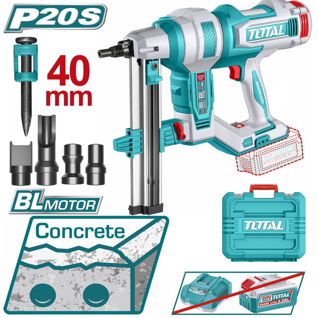 Máy bắn đinh bê tông dùng pin 20V Total TCNLI9005