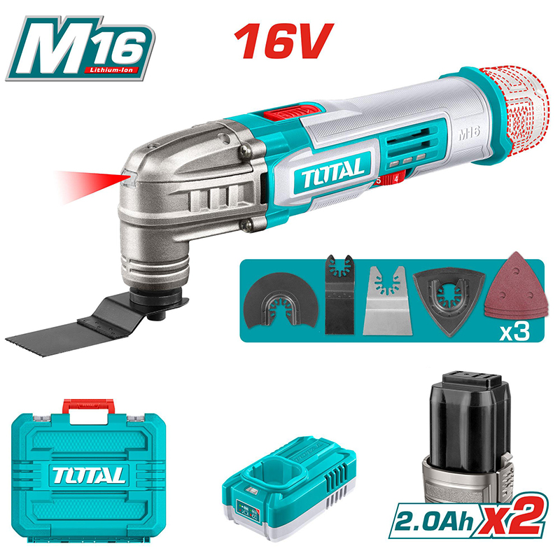 Máy cắt rung đa năng dùng pin 16V Total TMLI16222