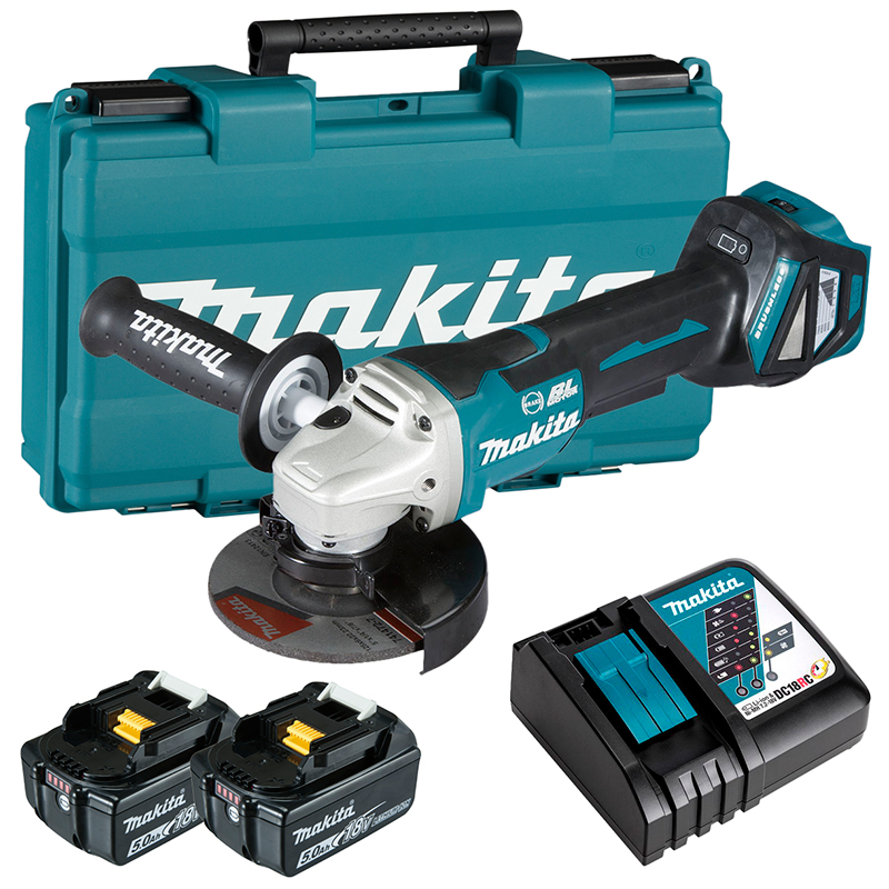 Máy mài góc dùng pin 18V Makita DGA518RTE (125mm)