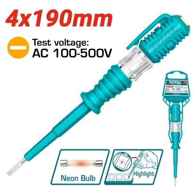 Bút thử điện 190mm Total THT291908