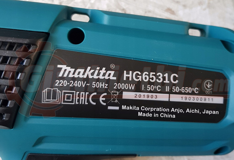 Máy thổi hơi nóng Makita HG6531C (2000W)